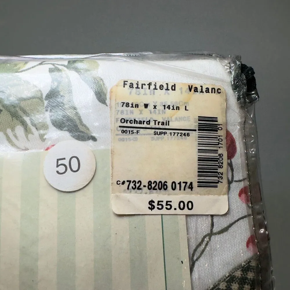 Waverly Fairfield Valance Orchard Trail Berry 78